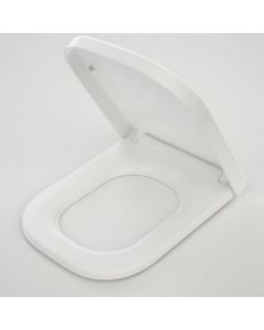 Caroma Luna Square Soft Close Toilet Seat White Quick Release Blind Hinge 300062W
