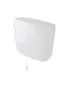Caroma Slimline Pull Cord Urinal Cistern Single Flush Plastic 233031W