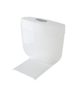 Caroma Slimline White Dual Flush Connector Toilet Cistern & Seat 4.5/3 Litre 233030W