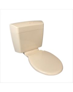 Caroma Uniset II Ivory Dual Flush Connector Toilet Cistern & Seat 6/3 Litre 247001I