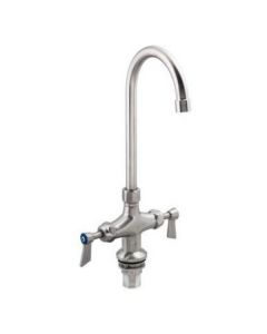 Guardian Dual Hob Mount Tap With 12" Gooseneck Spout Stainless T-3MDHG12