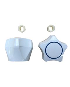 Multifit Plastic Tap Handle & Button White