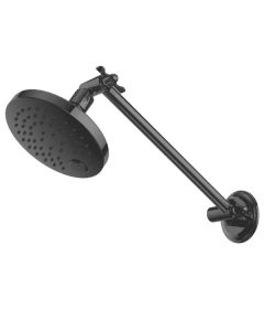 Nero X Plus Matte Black Shower Adjustable Arm & Rose NR201605MB