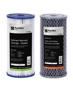 Puretec Basic PS1 Water Filter Cartridge Kit 10" PP05LD1, ML10LD1-DP