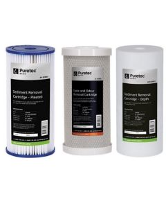 Puretec Basic PS5 Water Filter Cartridge Kit 10" PP05LD1, EC05LD1, MB01LD1