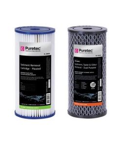 Puretec Hybrid G6 & R1 Dual Filter Cartridge Kit PL05MP1 - DP10MP1 10"