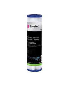 Puretec PL051 Pleated Sediment Water Filter Cartridge 2.5" x 10" 5 Micron 