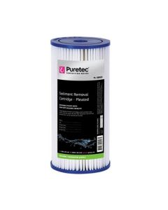 Puretec PL05MP1 Pleated Sediment Water Filter Cartridge 4.5" x 10" 5 Micron 