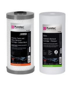 Puretec WH2-30 & 35 Water Filter Replacement Cartridge Kit PX05MP1 - CB10MP1 10" 
