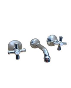 Traditions Bath Set Chrome Ceramic Disc 150mm Fixed Outlet STC180