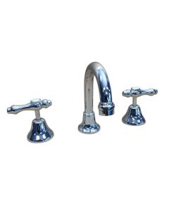 Traditions Lever Basin Set Chrome Ceramic Disc Swivel Outlet TL1010