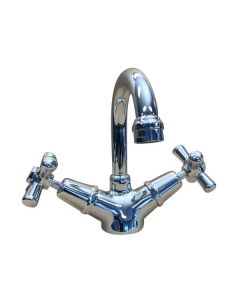 Traditions Twinner Basin Tap Chrome JV Washer Swivel Outlet ST3001