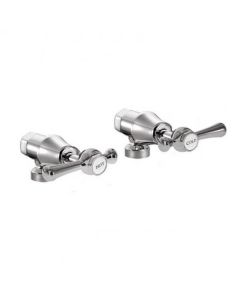 Whitehall Easy Clean Lever Washing Machine Tap Stops Ceramic Disc 1/4 Turn (Pair) 2039
