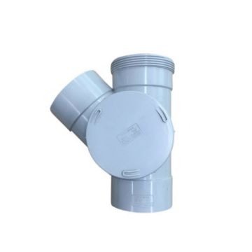 100mm X 45 Deg Left Hand Access Junction Dwv