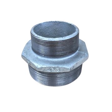 100mm X 80mm Galvanised Hex Nipple Reducing
