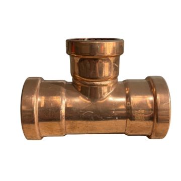 100mm X 80mm Reducing Tee Water Copper Press