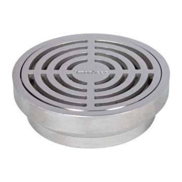 112mm Round Drop In Floor Grate Heel Proof Suit 100mm Outlet 304 Stainless FW-100RL-304