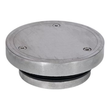130mm Vinyl Floor Round Clear Out 304 Stainless Steel FW-130VCO-304