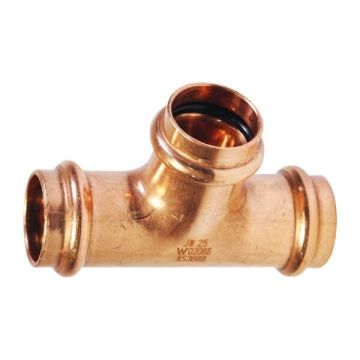 15mm 1/2" Tee Equal Water Copper Press 