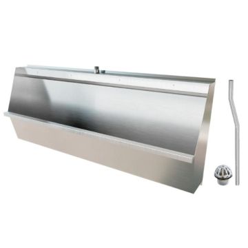 1500mm Wall Hung Stainless Urinal Top Inlet Centre Outlet M-SWHUR-1500C 
