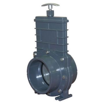 150mm 6" Sliding Gate Valve Stainless Paddle Suit PVC Pressure Pipe 