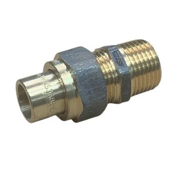 15mm Male X 15C Capillary Brass Barrel Union BSP 1/2" No69 LF