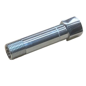 15mm X 100mm Chrome Brass Extension Male x Female BSP LF 1/2" 