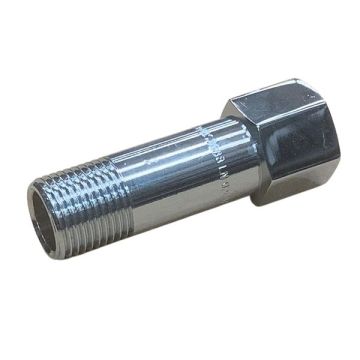 15mm X 75mm Chrome Brass Extension Male x Female BSP LF 1/2" 
