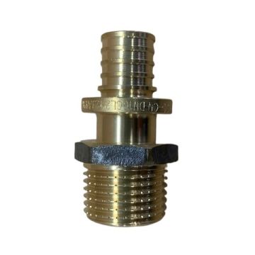 16 Pex X 15mm Male BSP Connector Pex Pull On LF