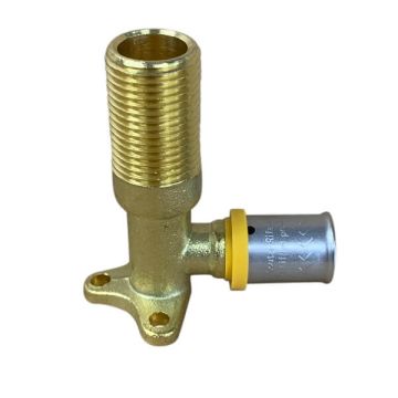 16 X 15Mi X 65mm Male Lugged Elbow Gas Water Pex