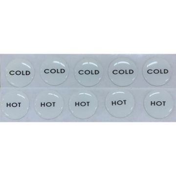 16mm Tap Button Lenscals Self Adhesive Hot & Cold (Pk 10)