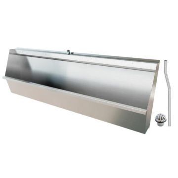 1800mm Wall Hung Stainless Urinal Top Inlet Centre Outlet M-SWHUR-1800C 