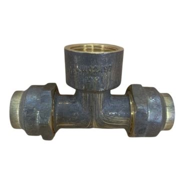 20C X 20C X 20mm Female BSP Tee Flare Compression DUT LF 