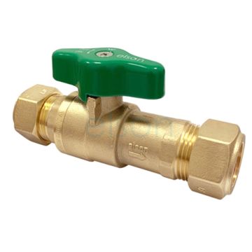 Elson 20mm Copper Olive Duo Non Return Isolating Valve 3/4" LF76026