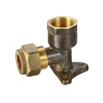 20mm Female BSP X 20C Copper Olive Lugged Elbow 15BP Compression