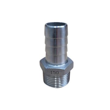 25mm Hose Nipple BSP Stainless Steel 316 150lb