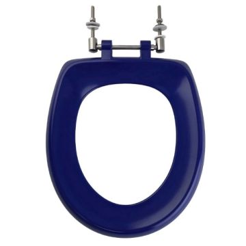 Anti Vandal Single Flap Toilet Seat Closed Front Blue WC-CSFSEAT-BL 