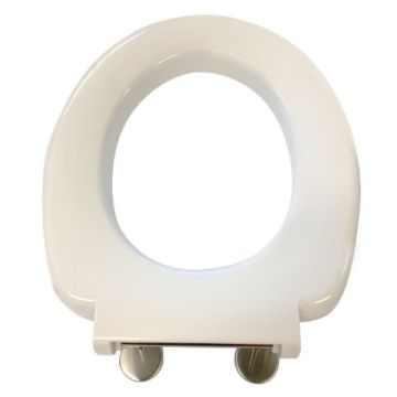 Assistance Single Flap Closed Front Toilet Seat White WC-ASFSEAT 