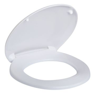Double Flap Closed Front Toilet Seat White WC-DFSEAT