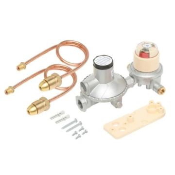 400Mj-Hr Dual Cylinder LP Gas Regulator Kit Auto Change Over Bromic 6060545