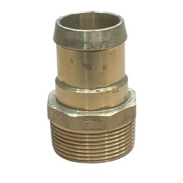 40mm Male X 40mm Hose Barb Brass BSP LF