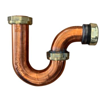 40mm P Trap Copper Easy Fix Suit Copper Tube 71739