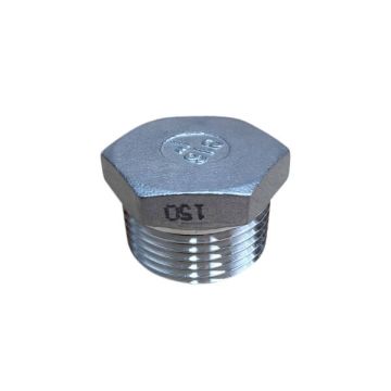 40mm Plug Hex BSP Stainless Steel 316 150lb