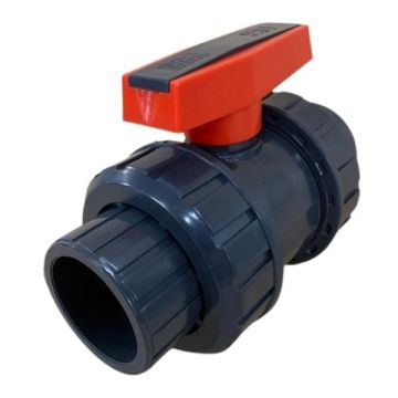 25mm 1" PVC Ball Valve Double Union Pressure Solvent Weld Joint SBVDUS025