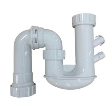 50mm Combination S&P Trap PVC With Nipple 