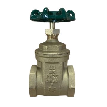 50mm Gate Valve Brass Watermark Female 2" BSP LF