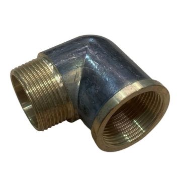 50mm Brass Elbow M&F 