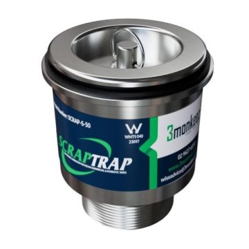 50mm Scrap Trap Cast Sink Waste Arrestor 316 Stainless SCRAP-S-50-316