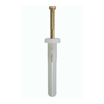 5mm X 40mm Nylon Anchor Round Head Pk100