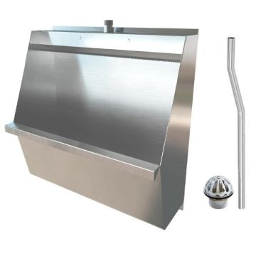 600mm Wall Hung Stainless Urinal Top Inlet Centre Outlet M-SWHUR-600C 